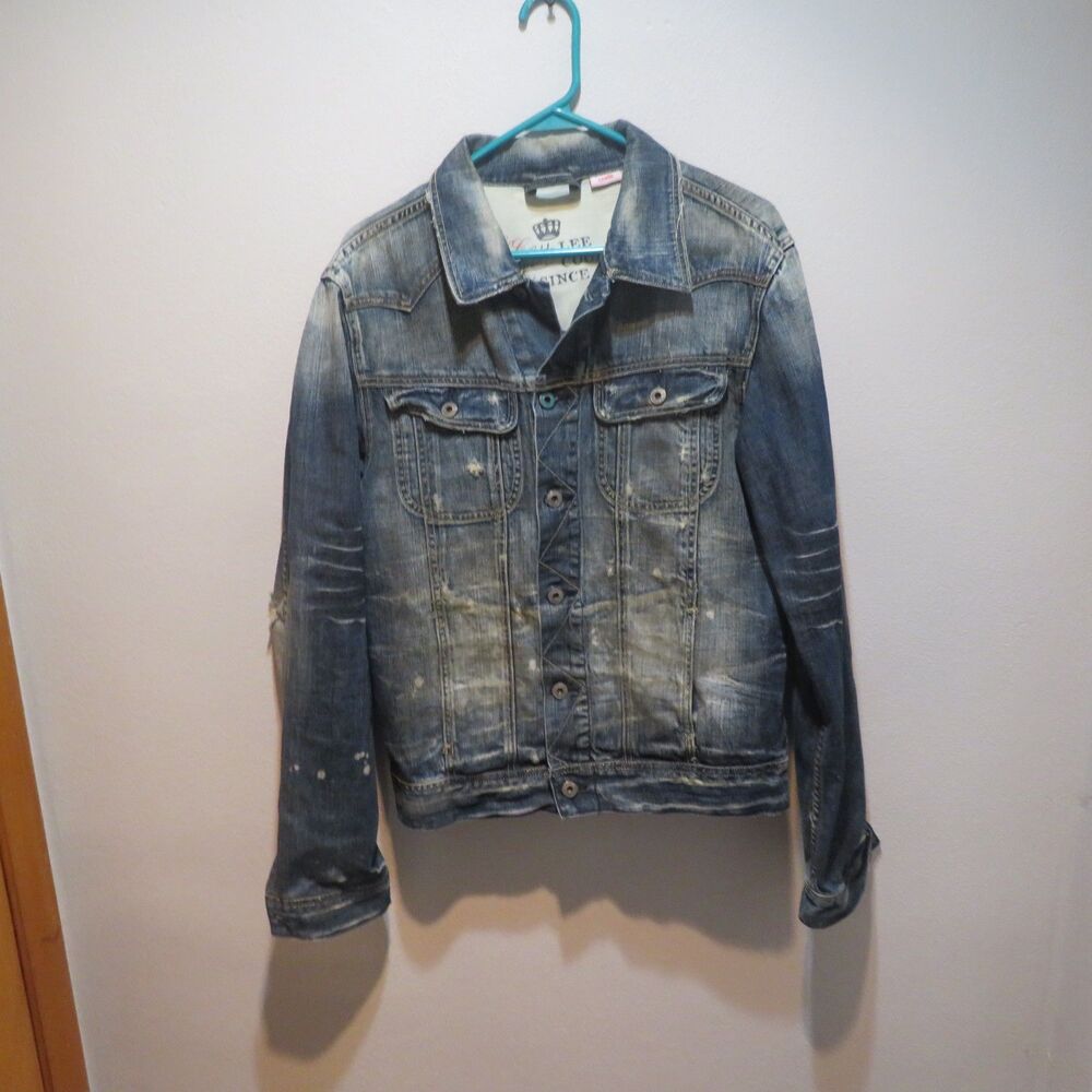 Vintage Distressed LEE COOPER Denim Jacket Size L